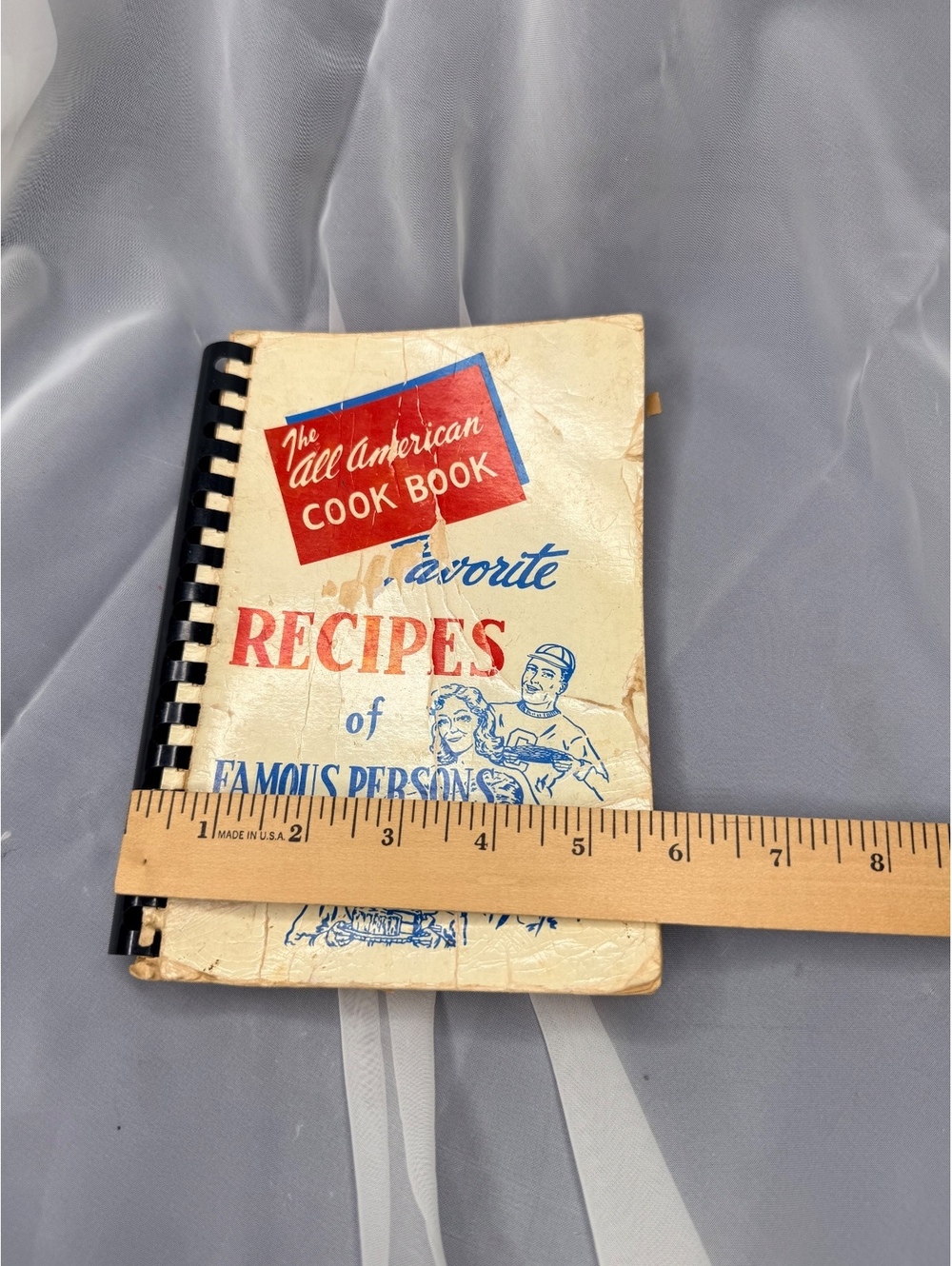 1954 Favorite Recipes From Famous People Spiral Cookbook - Picture 8 of 9